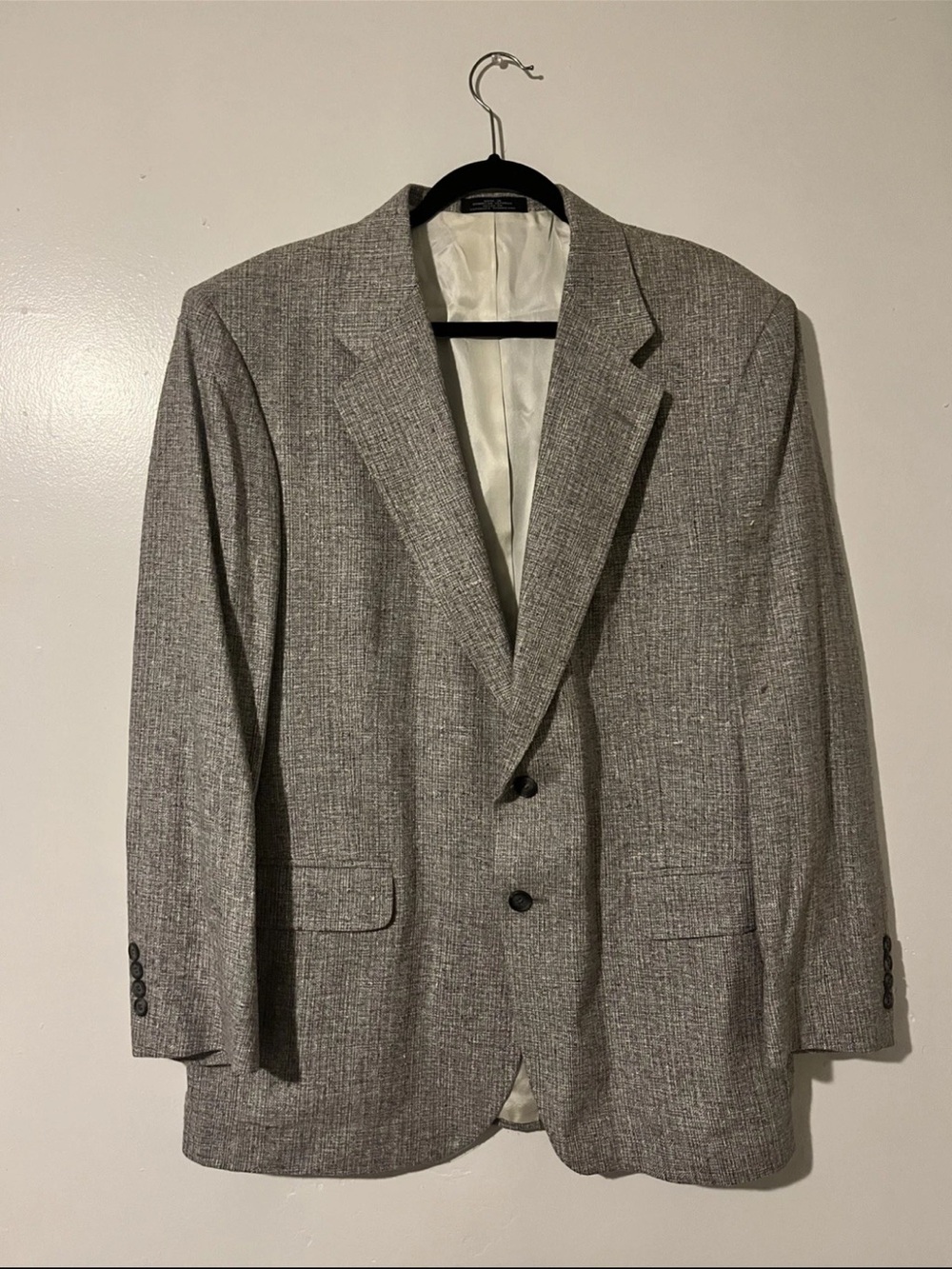 Men's Silk Barrington Gray Sports Coat Blazer